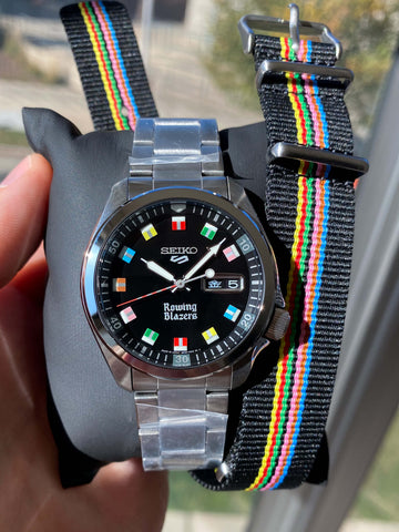 watchsteez.com – brand new seiko 5 sports x rowing blazers srpj63