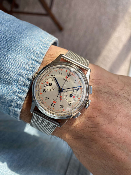 Multichron Yachting Gallet Chronograph Watch 1960s Gallet