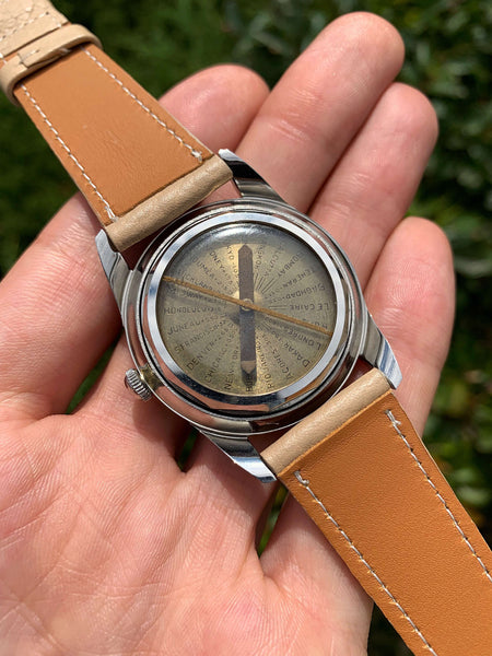 Opera Compass Watch watchsteez.com – rare vintage 1950s opera northline compass navigator ...
