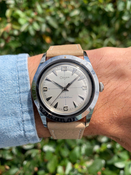 Opera Compass Watch watchsteez.com – rare vintage 1950s opera northline compass navigator ...